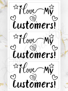 100 Thank you Stickers for Packaging | Small Business Labels